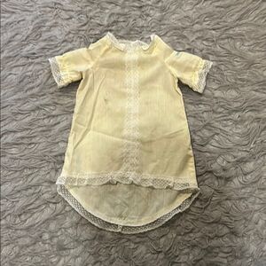 Cabbage patch vintage 1984 girls yellow and white lace night gown